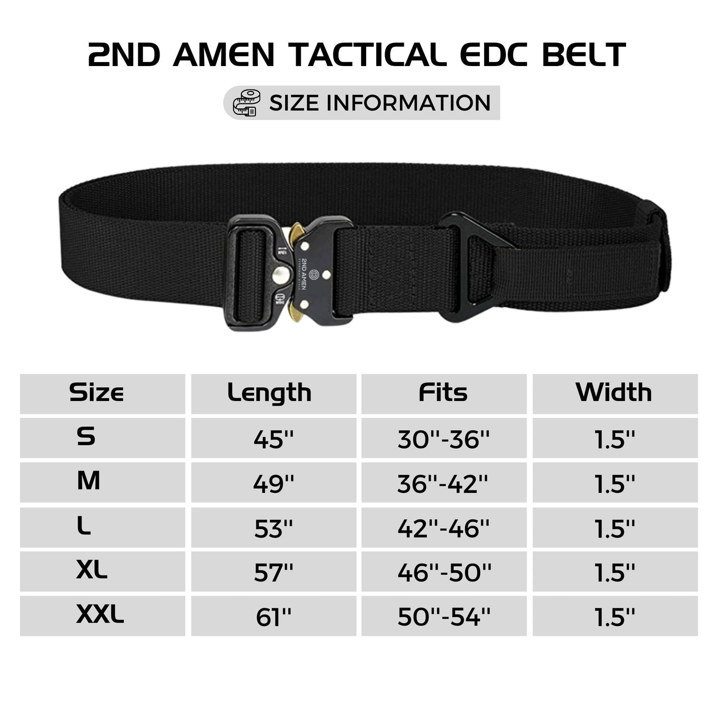 Quick Release Tactical Rigger Belt