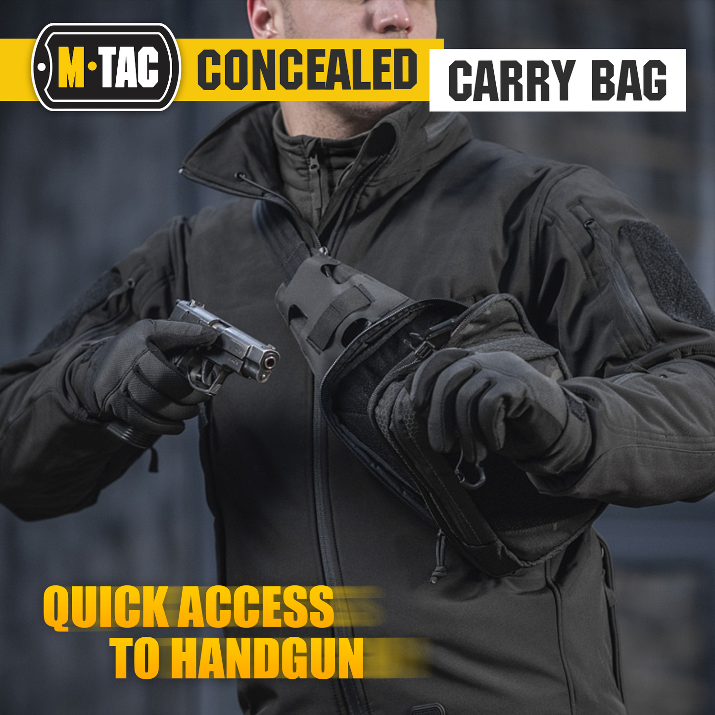 M-Tac Sling Pistol Bag with Loop Panel Elite