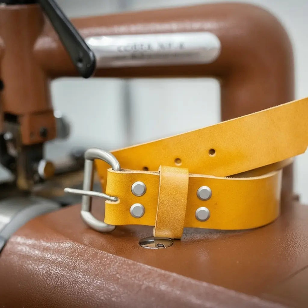 Men's Leather Belt - Saddle Tan