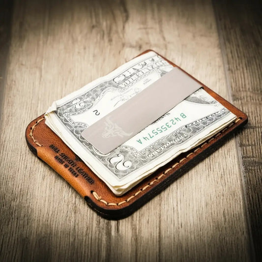 The Keller Money Clip - Chestnut Brown