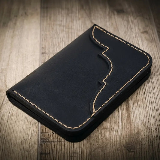 Western Vertical Wallet - Black