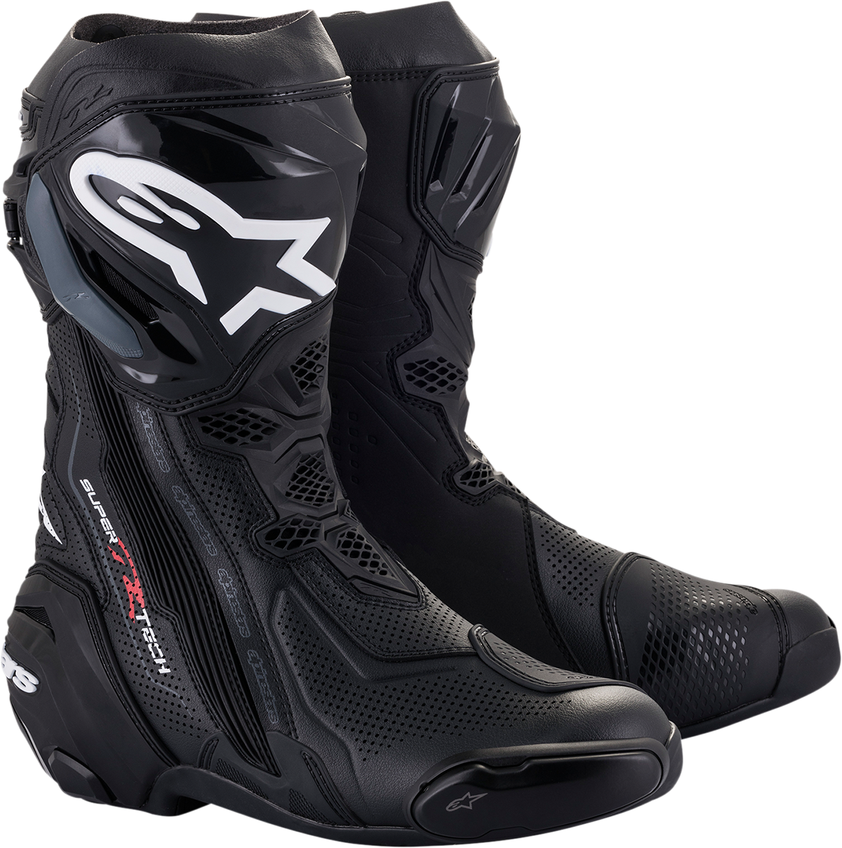 IN STOCK ALPINESTARS Supertech V Boots - Black - US 9 / EU 43 2220121-10-43