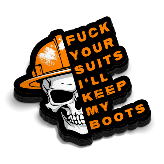 Keep My Boots Hard Hat Decal