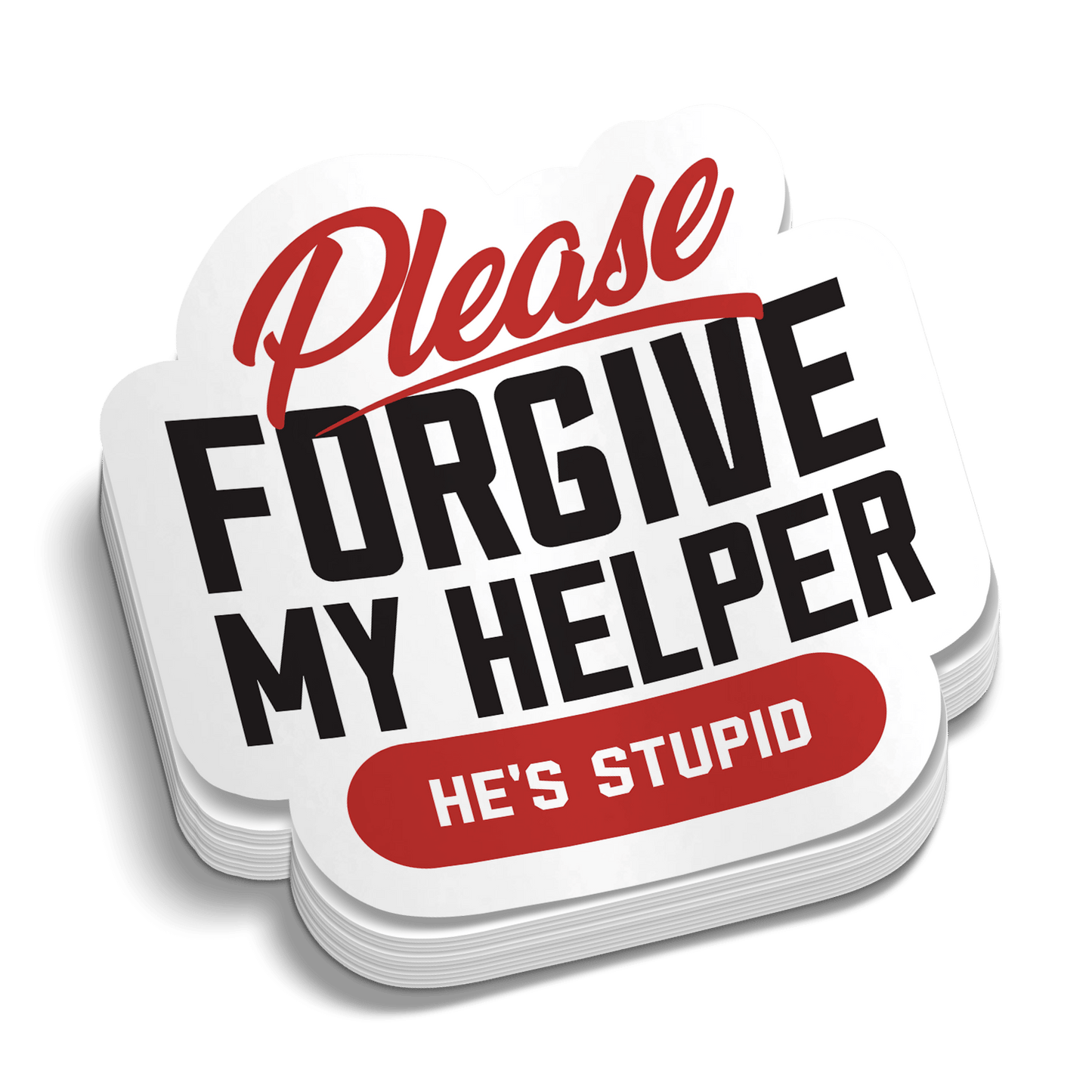 My Helper - Hard Hat Decal