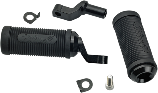 BILTWELL Norman Step Foot Pegs - Black - Softail 7004-204-02