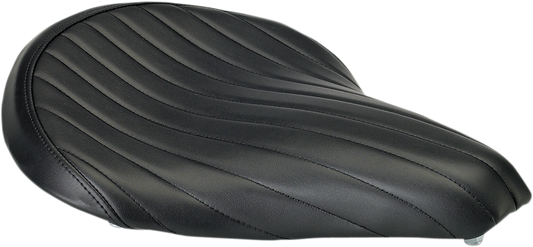 BILTWELL Solo Seat - Black - Tuck-'n'-Roll - Black 4001-105