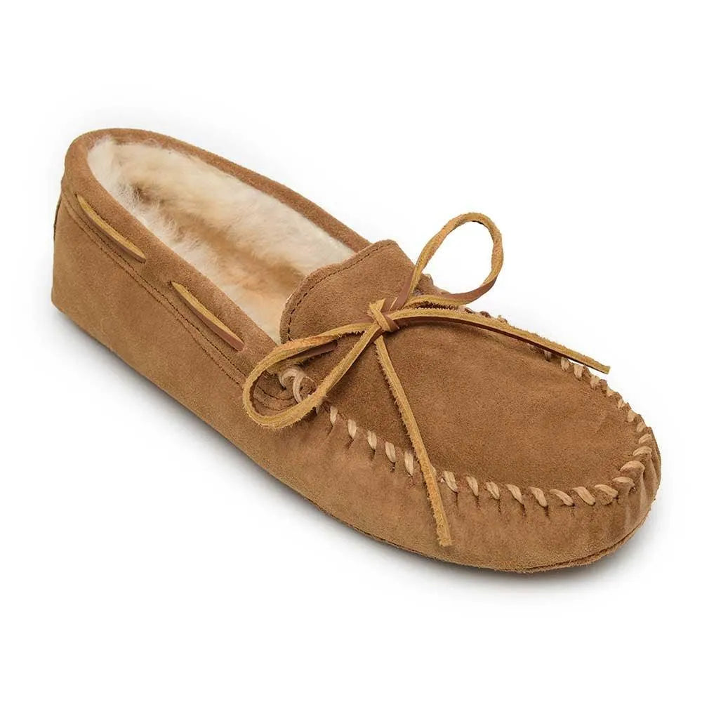 Minnetonka Sheepskin Softsole Moc - Womens Slippers