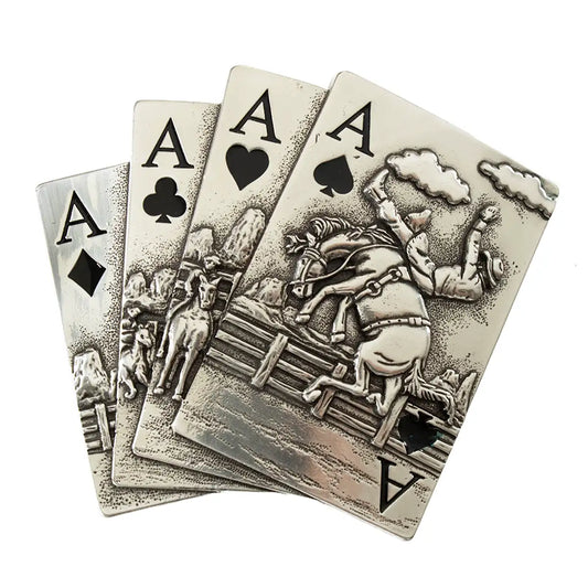 Nocona Blazin' Aces - Belt Buckle