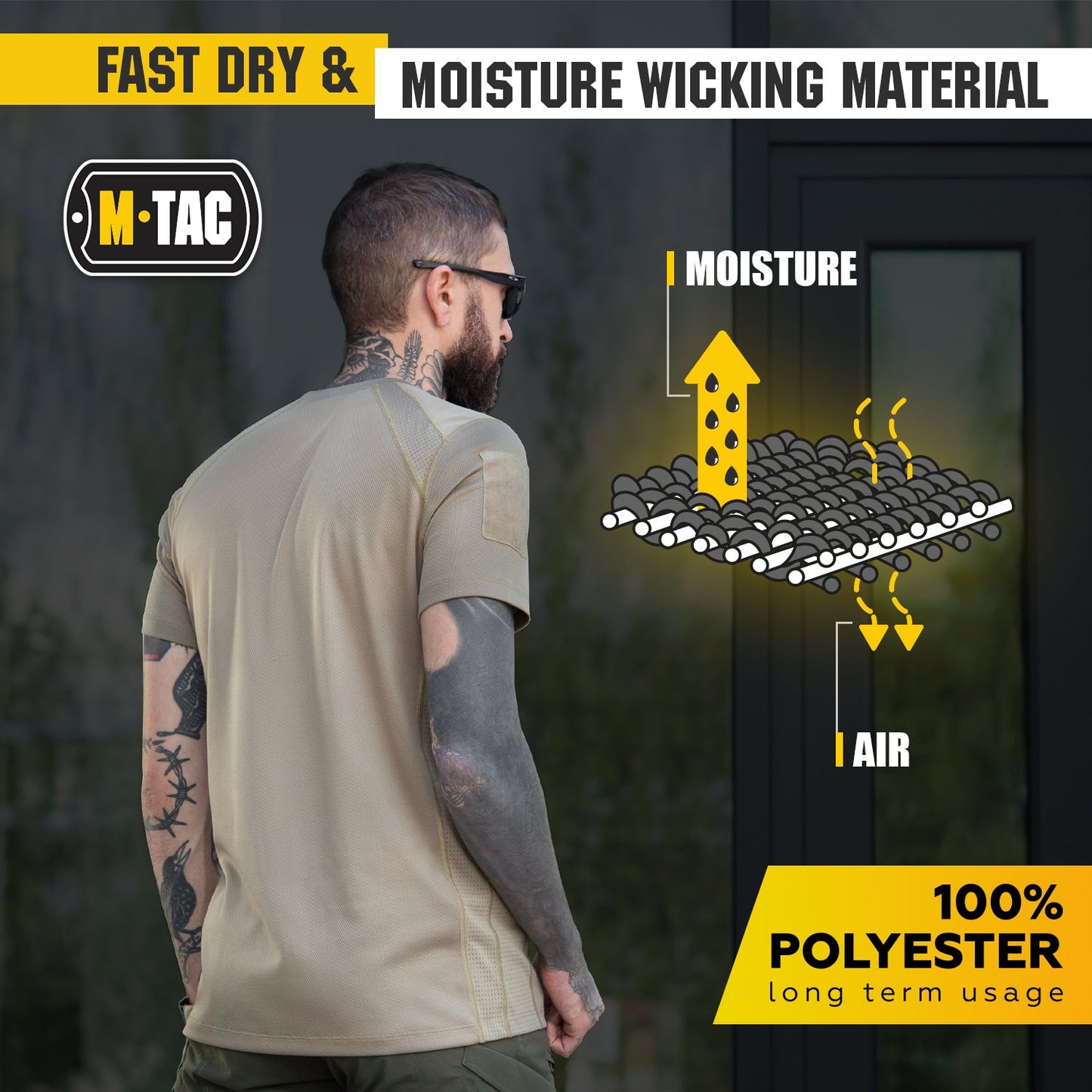 M-Tac T-Shirt Athletic Tactical Gen II with Loop Panels