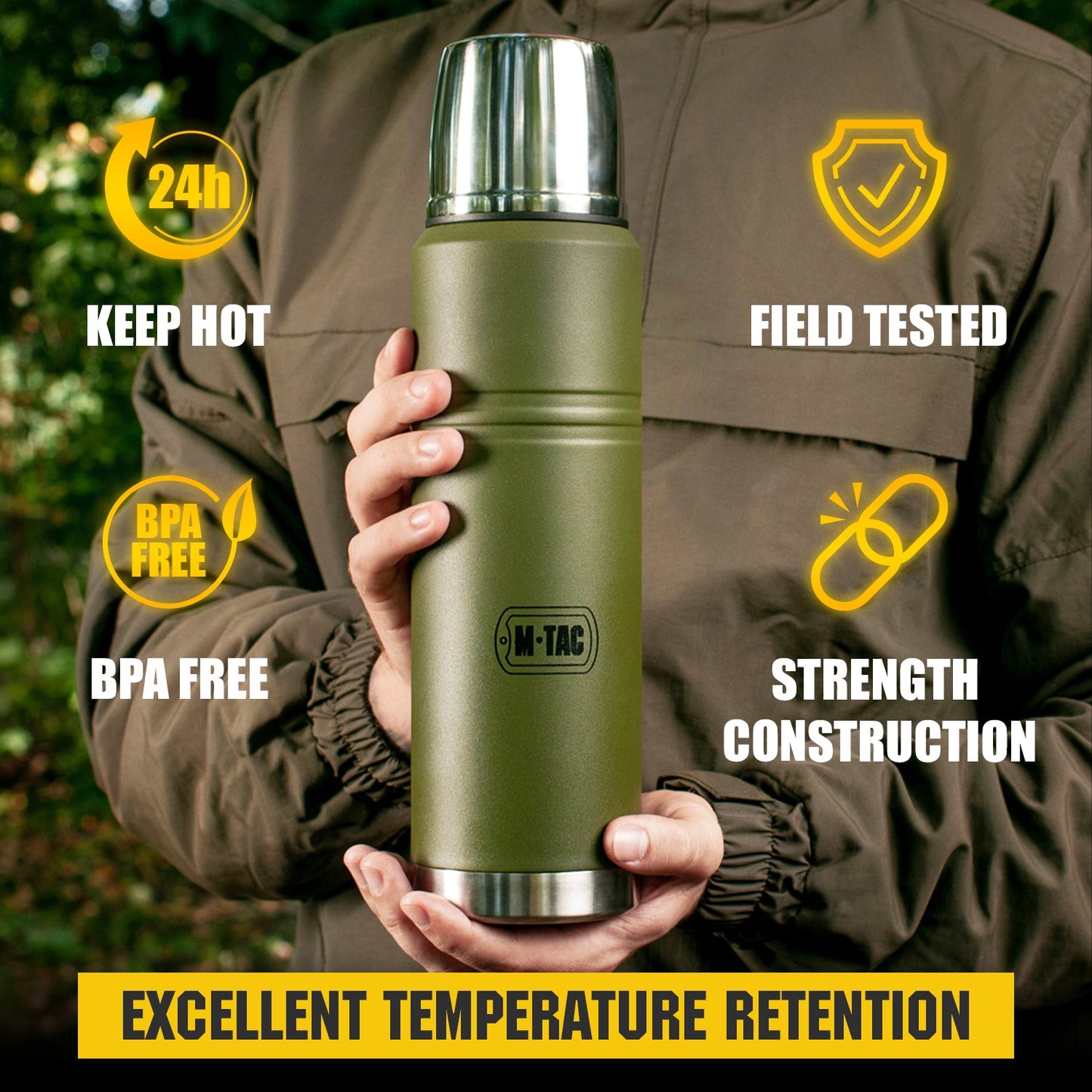 M-Tac Stainless Insulated Bottle 34 oz