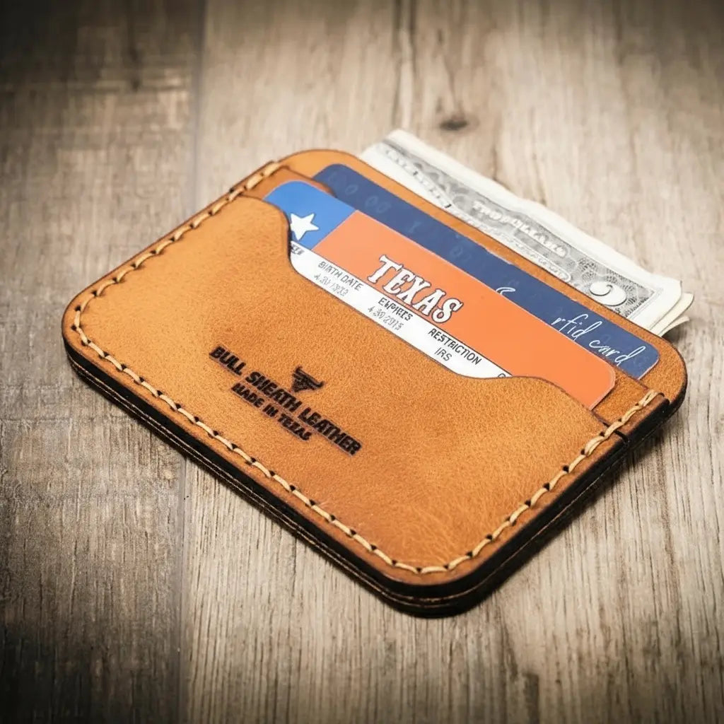 Pflugerville Card Wallet - Saddle Tan