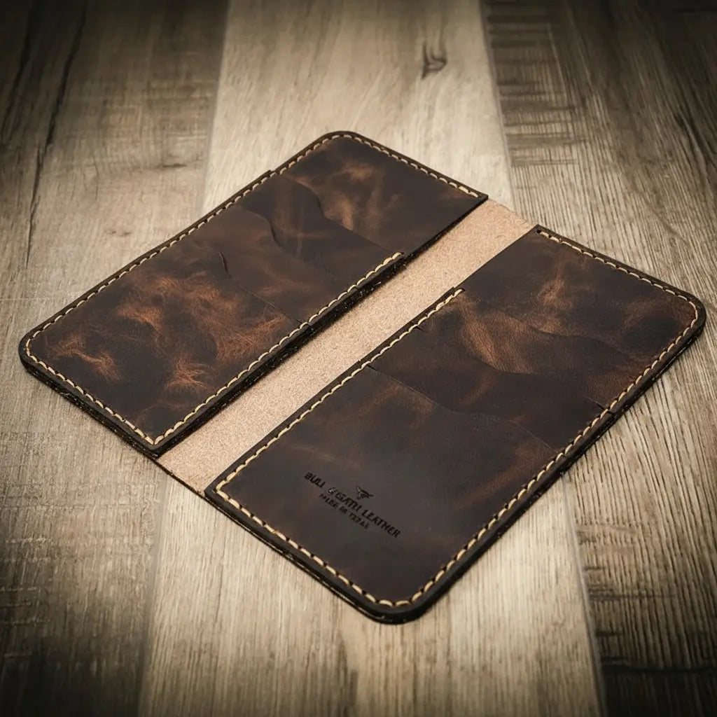Western Long Wallet - Walnut Brown