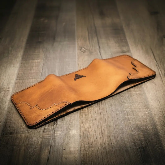 Western Trifold Wallet - Saddle Tan