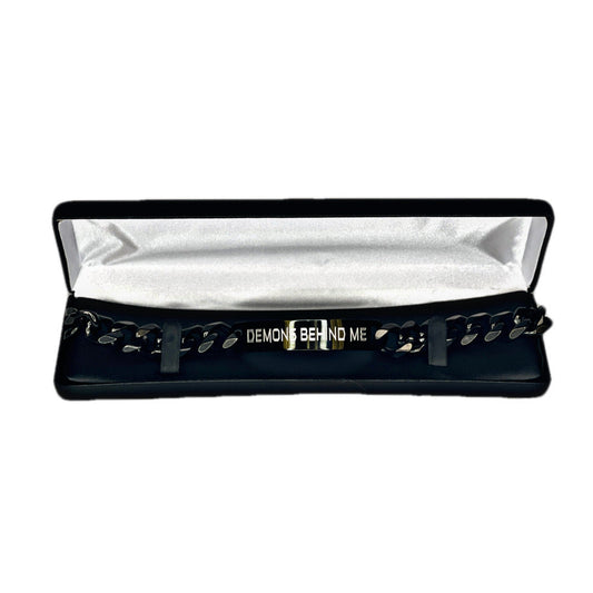 Men's Black Stainless Steel Bracelet!