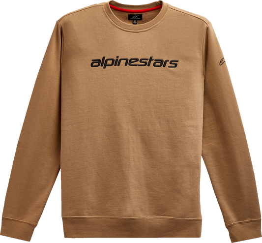 ALPINESTARS Linear Crew Fleece - Sand/Black - Medium 1212513242310M