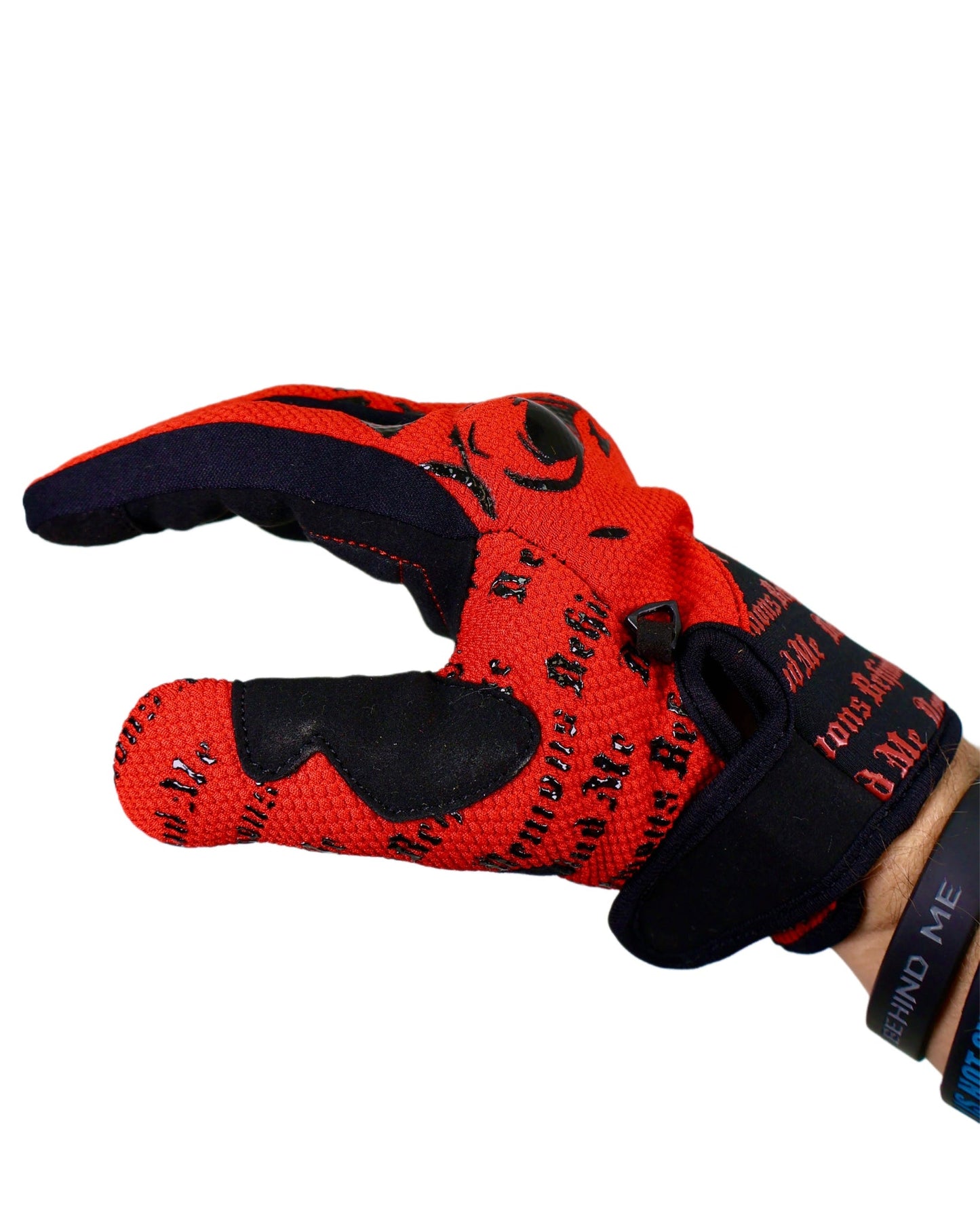 NEW! Big Skull Padded Riding Gloves