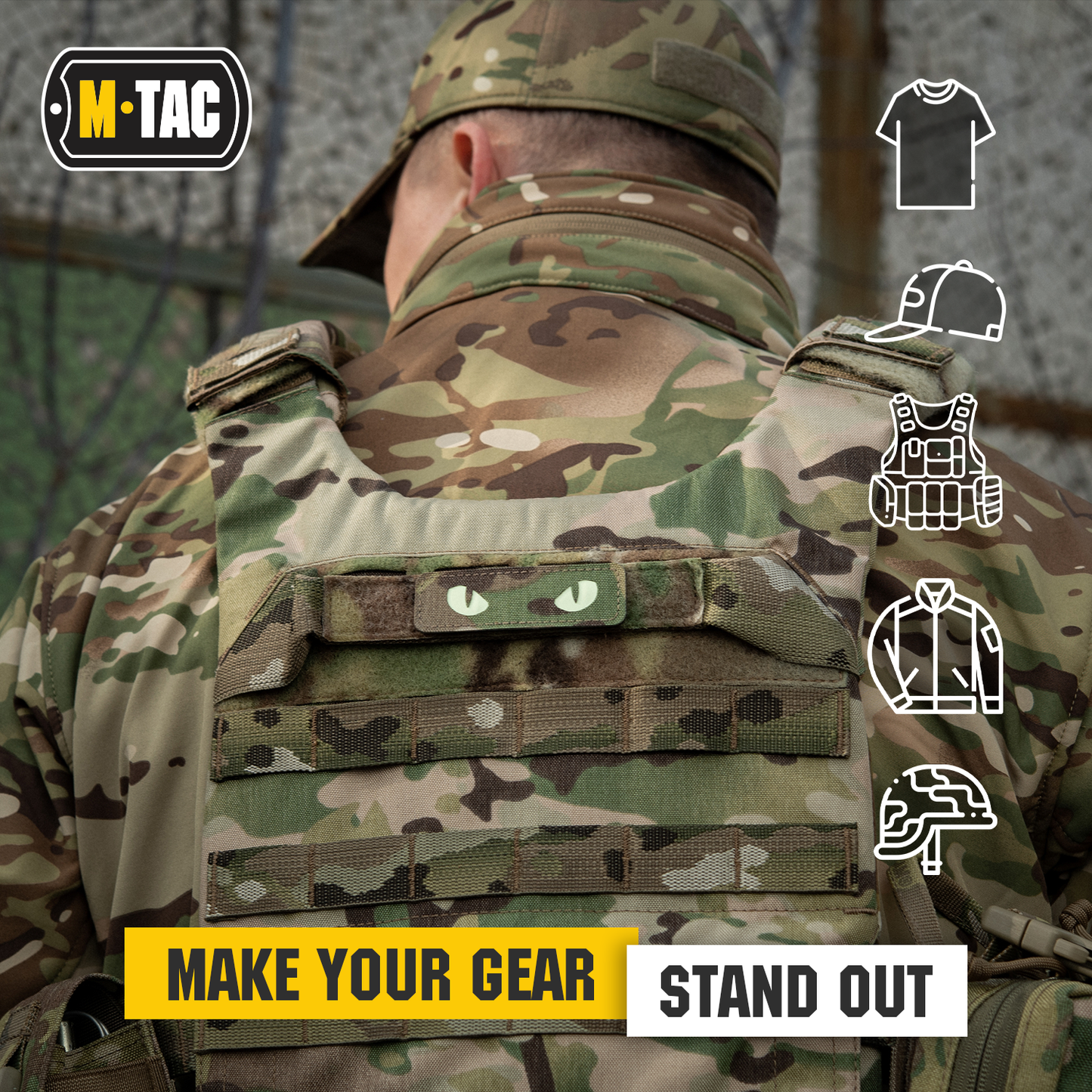 M-Tac Patch Cat Eyes Laser Cut