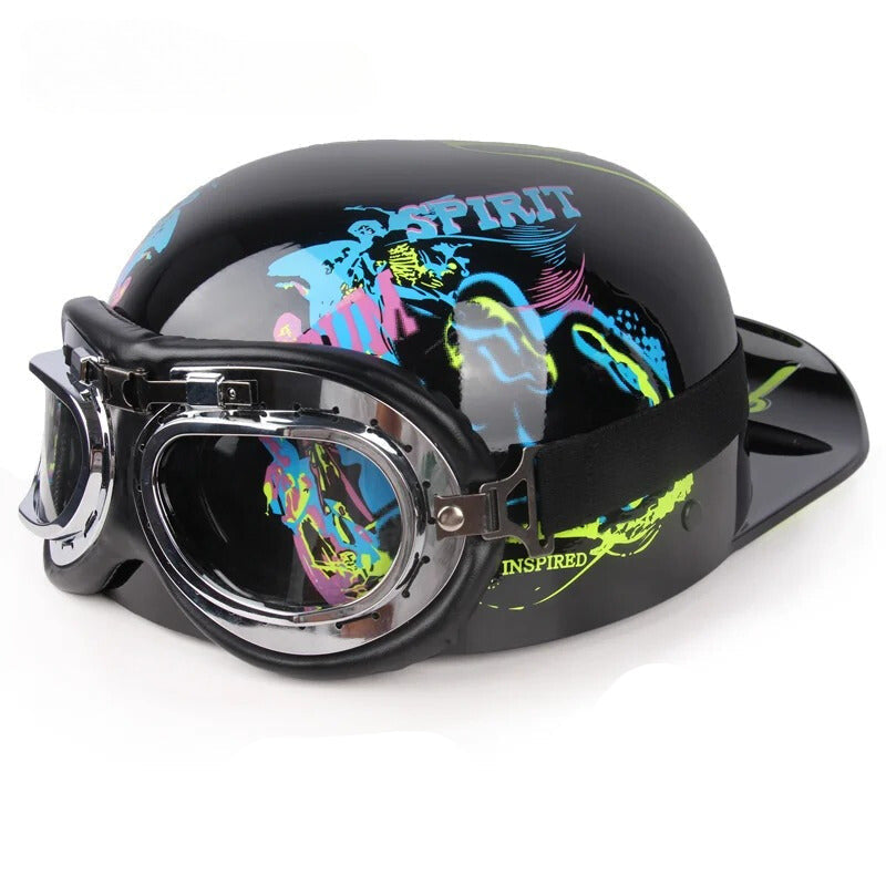 Vintage Half Motorcycle Helmet