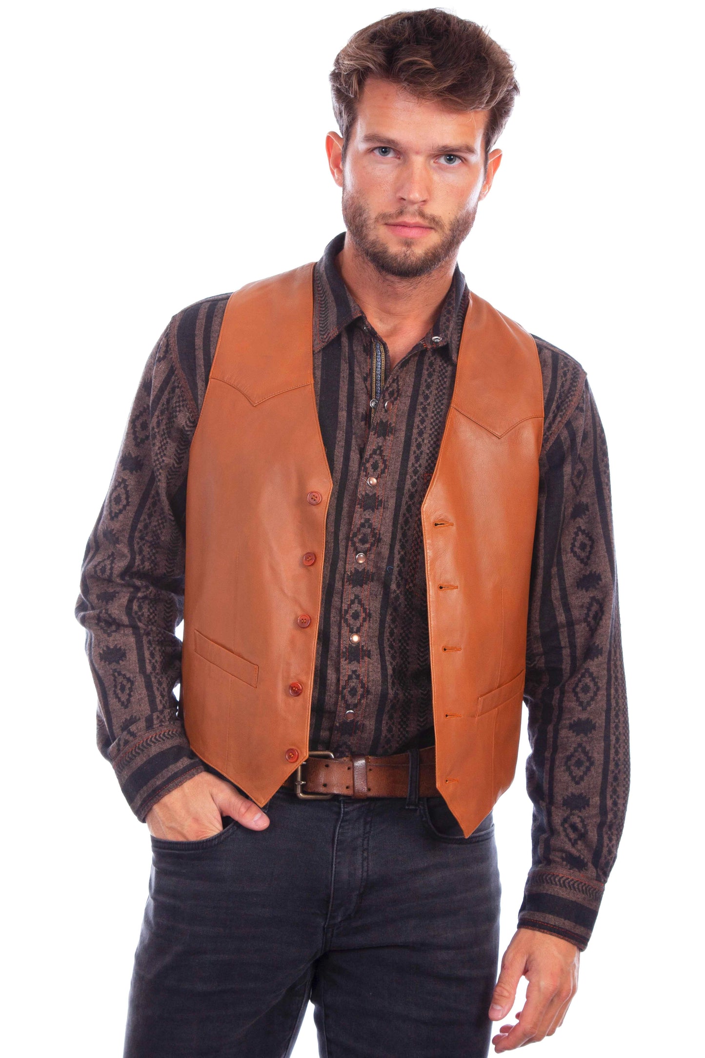 Scully Outrider (503 Leather) – Men's Vest