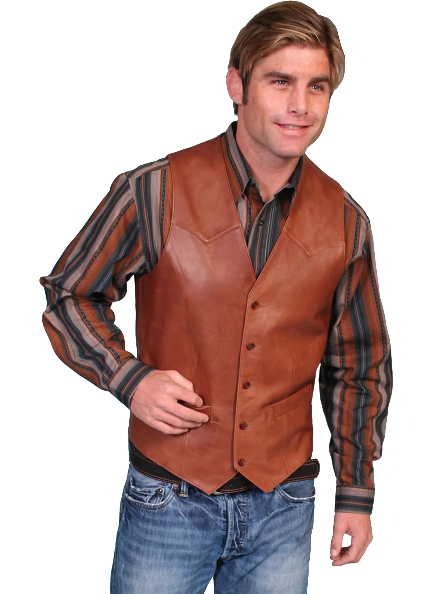 Scully Outrider (503 Leather) – Men's Vest