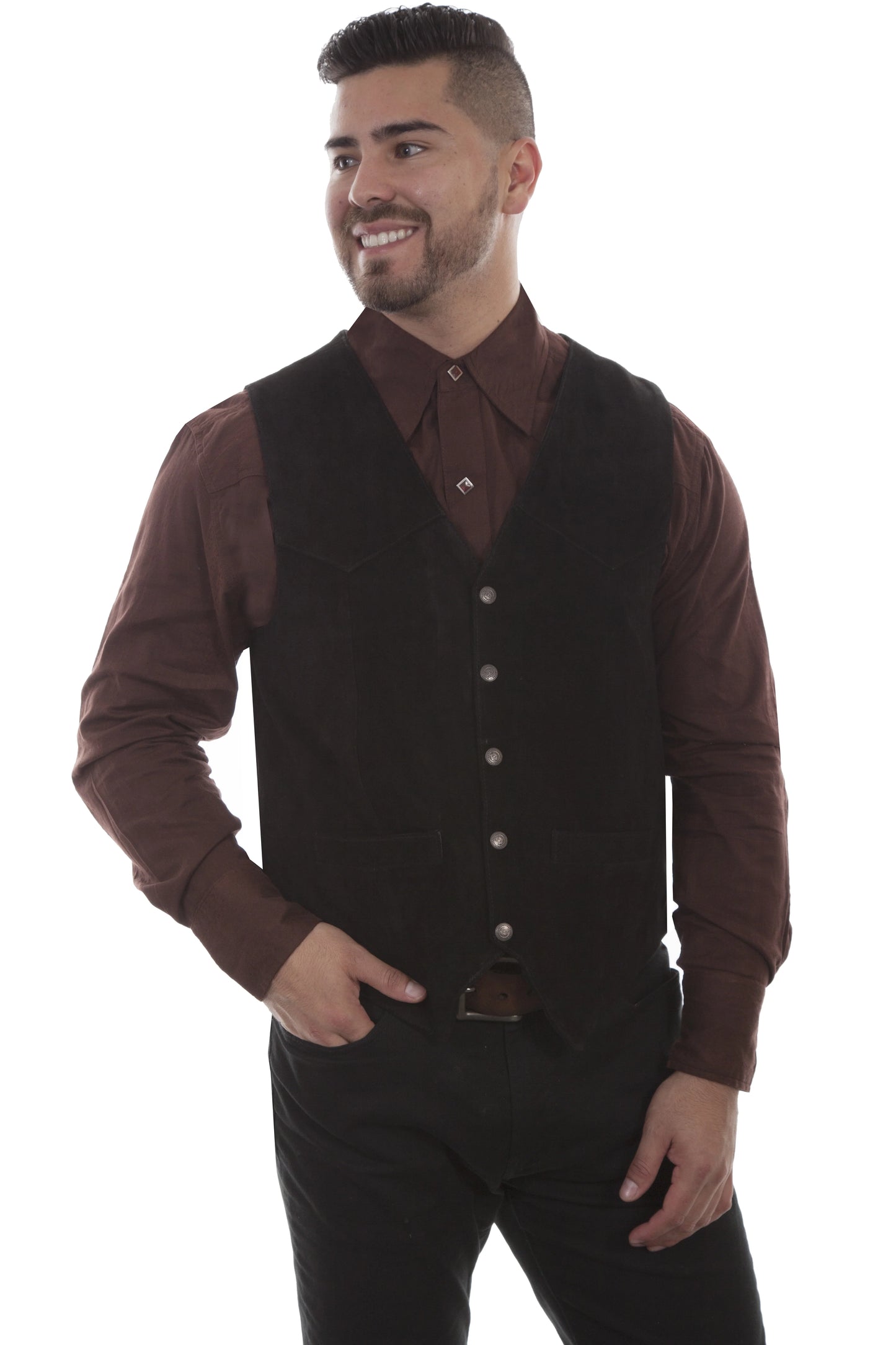 Scully Open Range (507 Suede Leather) – Men's Vest