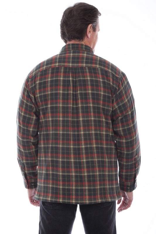 Scully Trail Haven - Men's Western Flannel Shirt Jacket