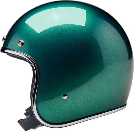 BILTWELL Bonanza Helmet - Metallic Catalina Green - Large 1001-358-204