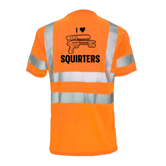 I Love Squirters - Reflective Safety T-Shirt