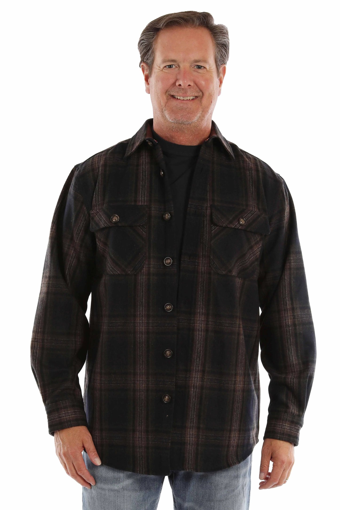 Scully Ironcrest - Men's Western Wool Flannel Shirt