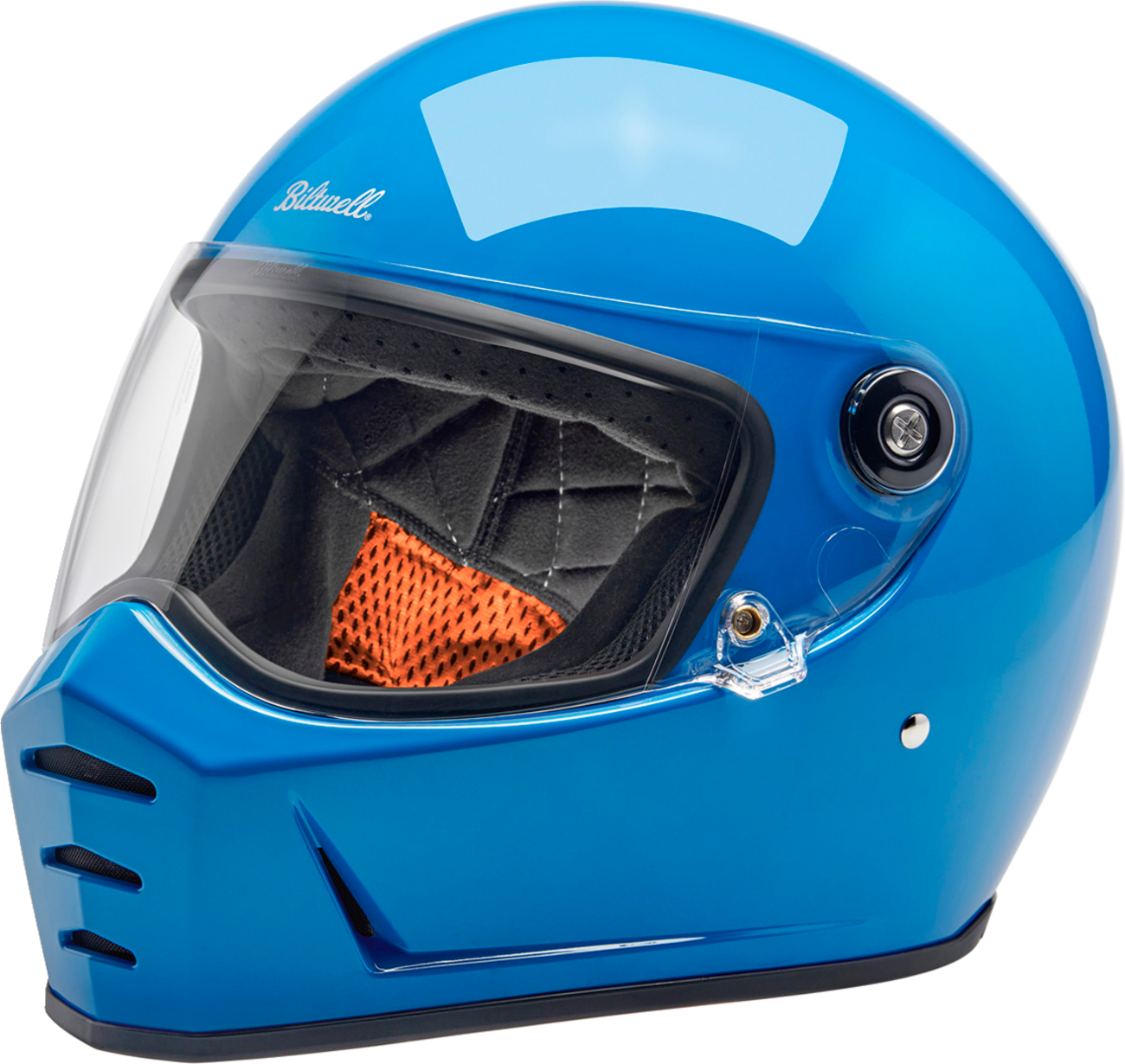 BILTWELL Lane Splitter Helmet - Gloss Tahoe Blue - Medium 1004-129-503
