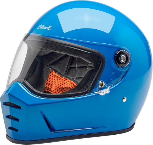 BILTWELL Lane Splitter Helmet - Gloss Tahoe Blue - Medium 1004-129-503