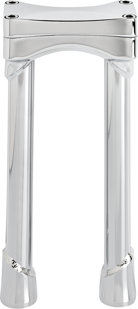 BILTWELL Risers - Murdock - Oversized - 10" - Chrome 6413-105-10