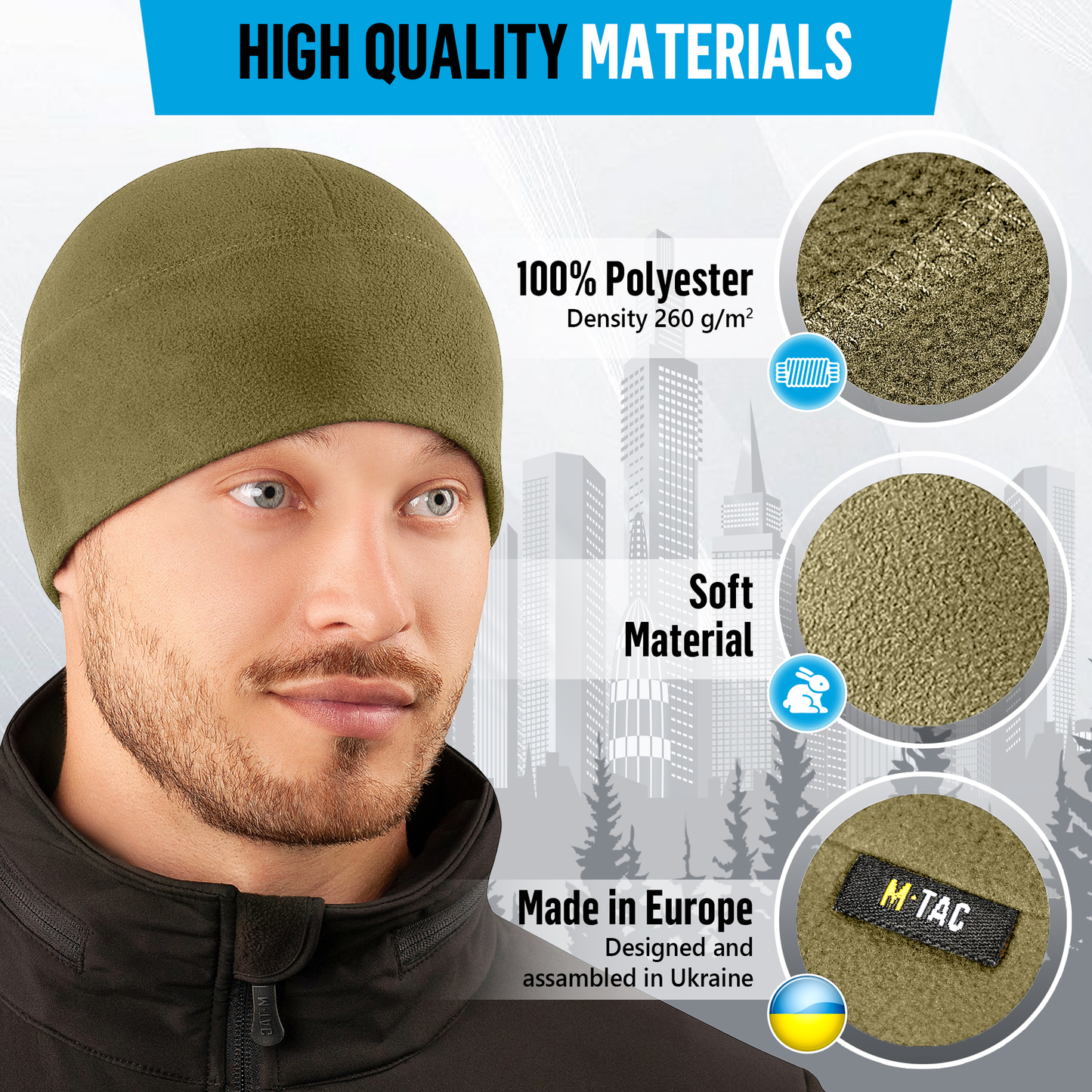 M-Tac Fleece Watch Cap (320 g/m2)