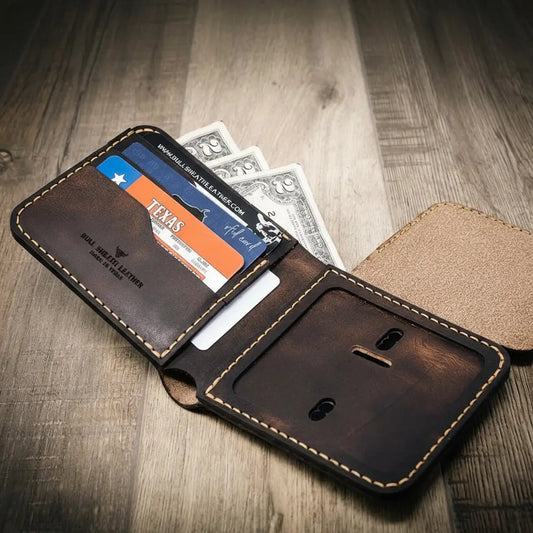 Badge Bifold Wallet - Walnut Brown
