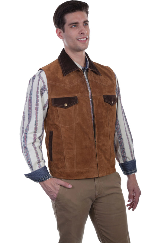 Scully Dusty Ridge (621 Calf Suede) – Men's Vest