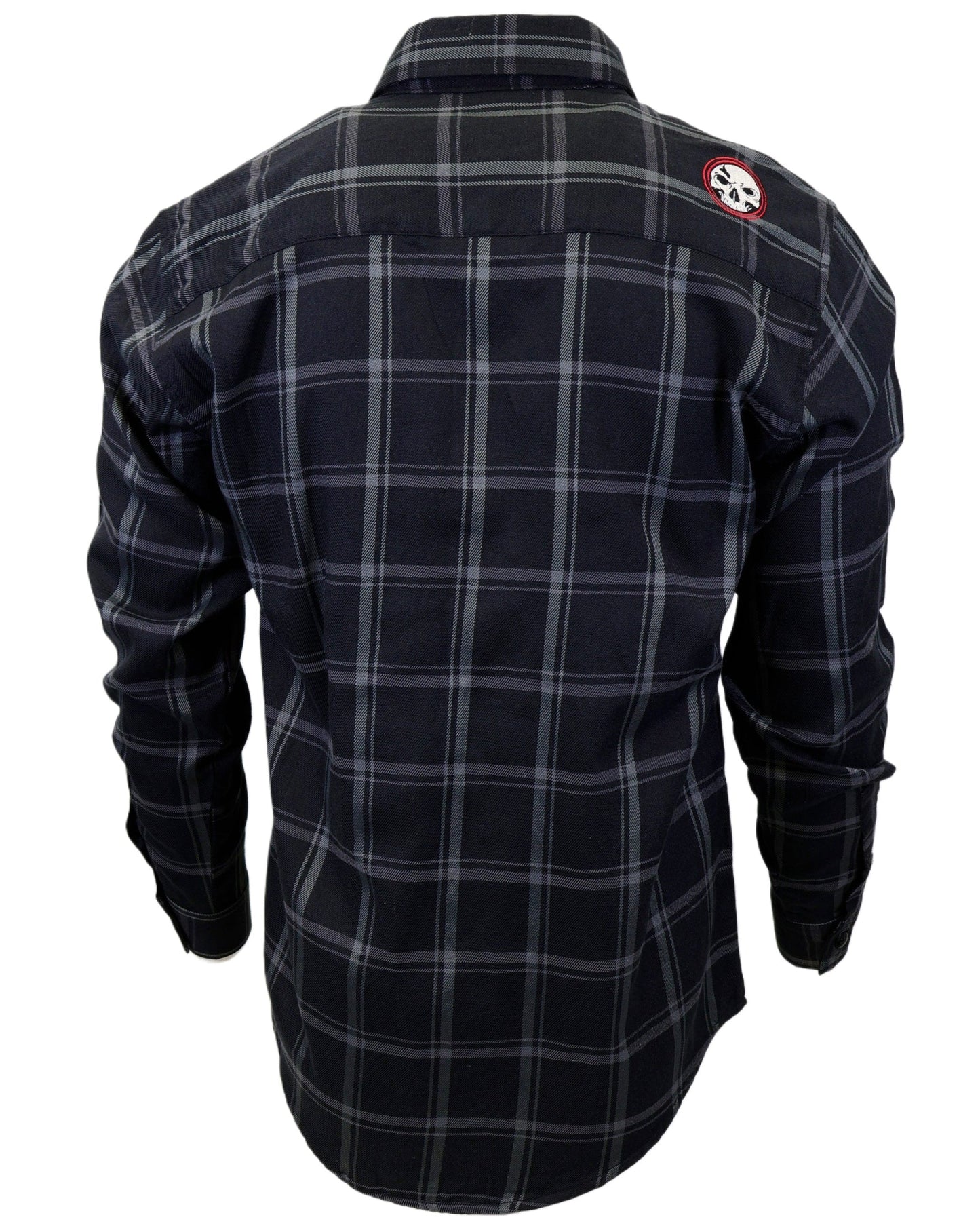 The "Silent Night" Black & Grey Flannel (Hidden Snap Collars)