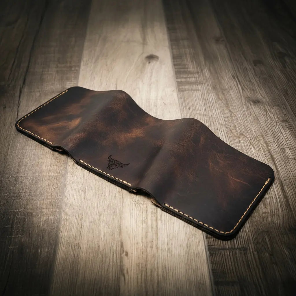 The Trinity Trifold Wallet - Walnut Brown