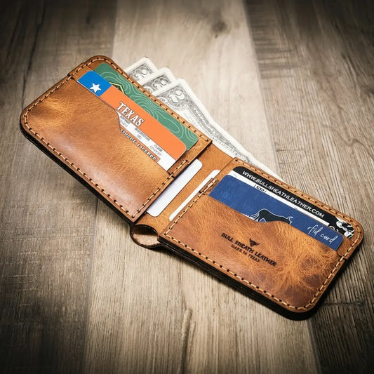 Western Bifold Wallet - Saddle Tan