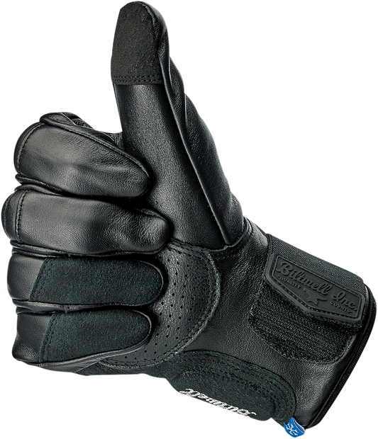 BILTWELL Belden Gloves - Black - Small 1505-0101-302