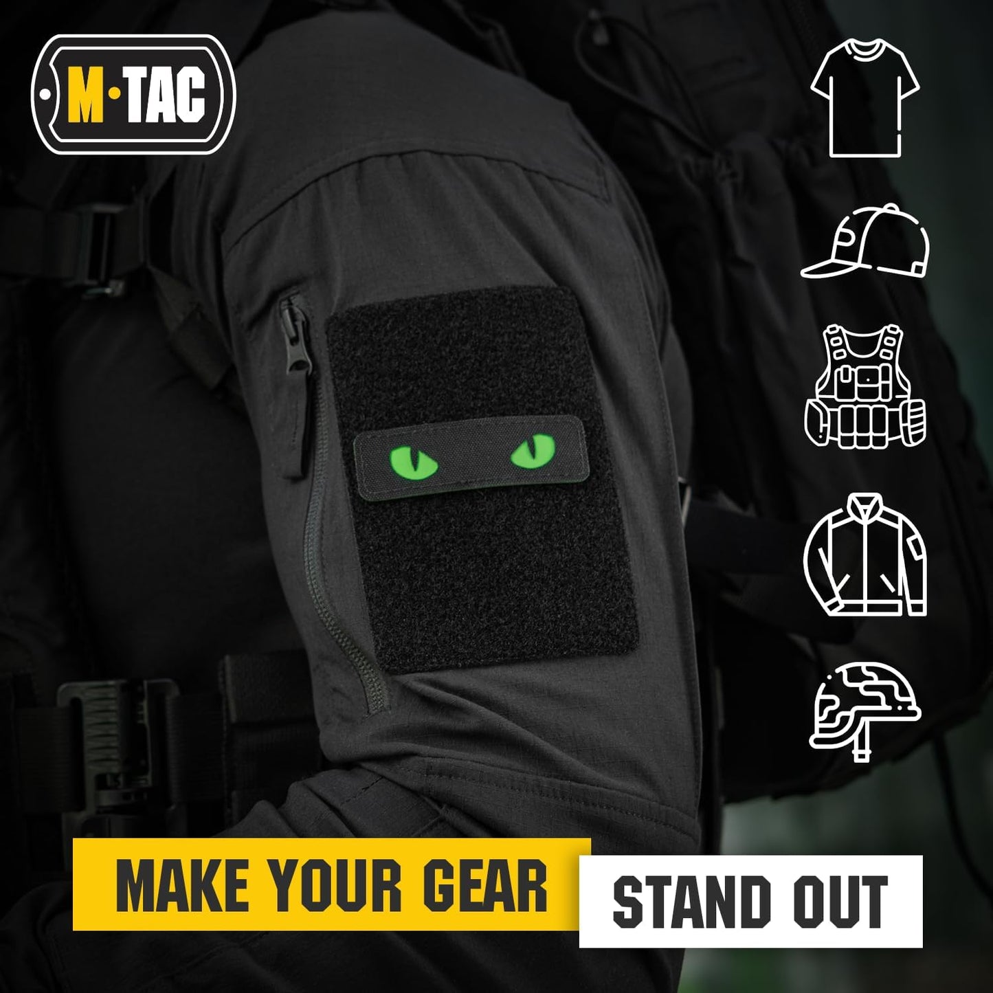 M-Tac Patch Cat Eyes Laser Cut