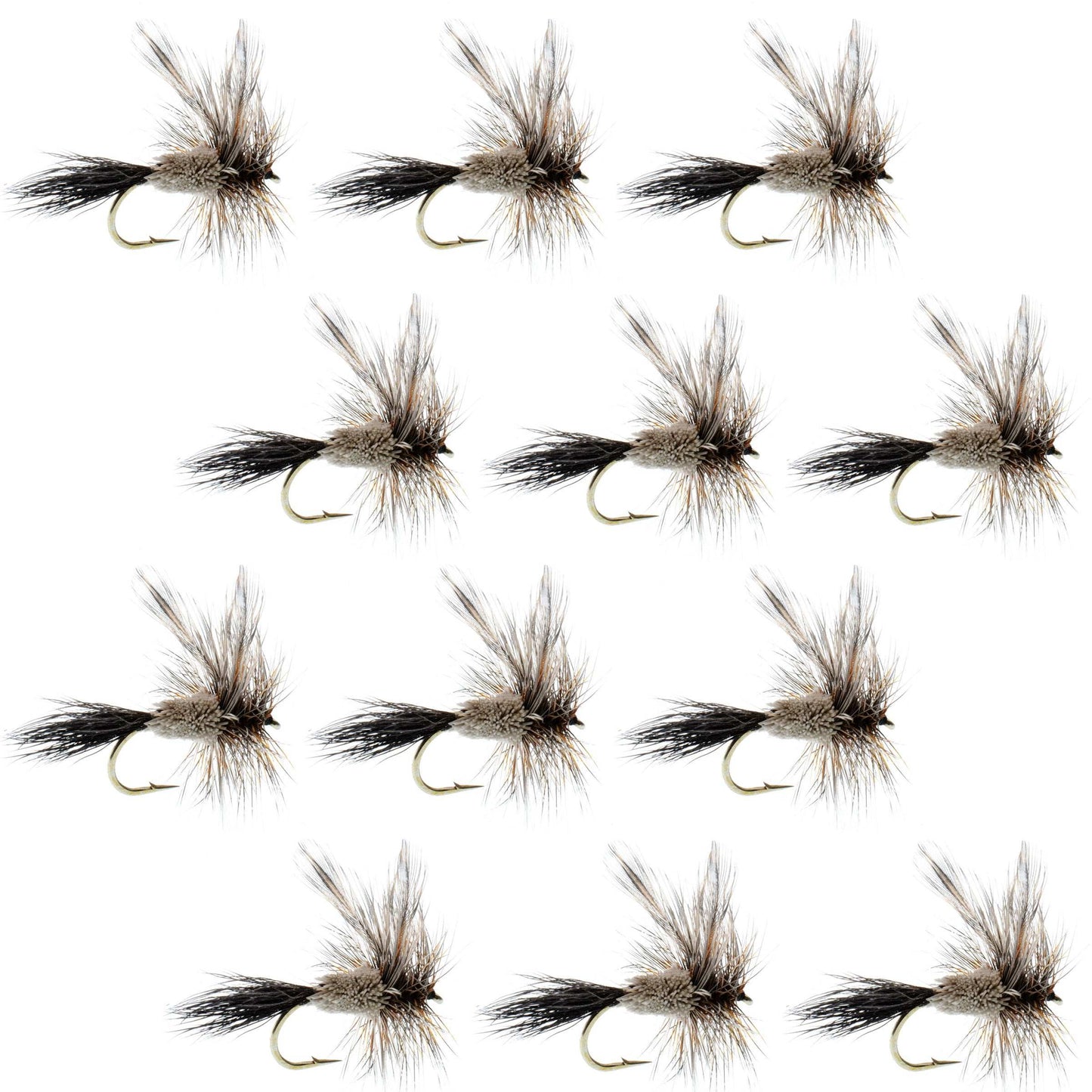 Adams Irresistible Classic Dry Fly - 1 Dozen Flies Hook Size 14