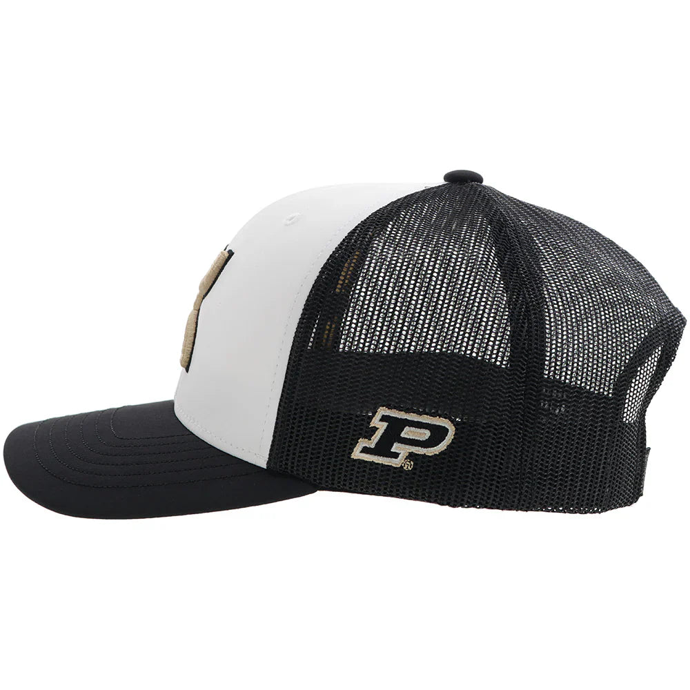 HOOey Purdue University  (Black/White/ Gold) - Trucker Cap
