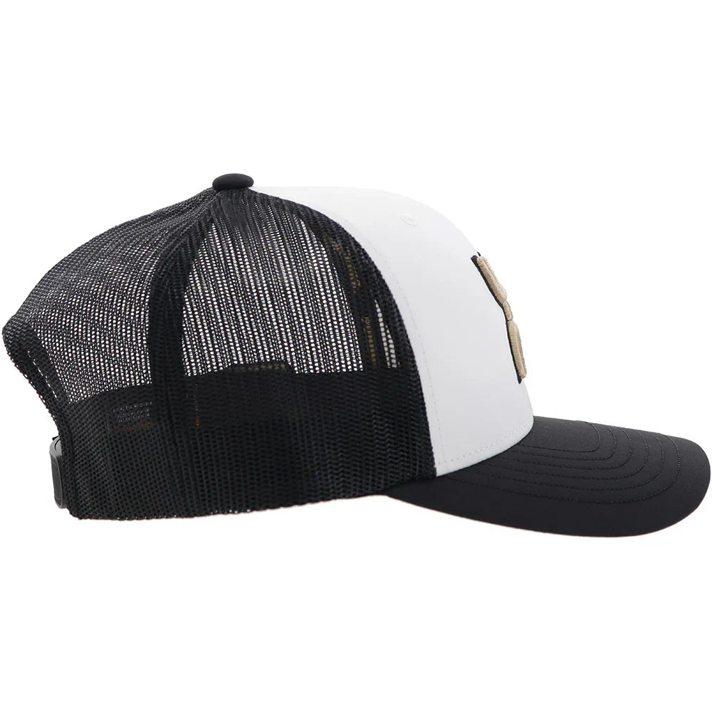 HOOey Purdue University  (Black/White/ Gold) - Trucker Cap