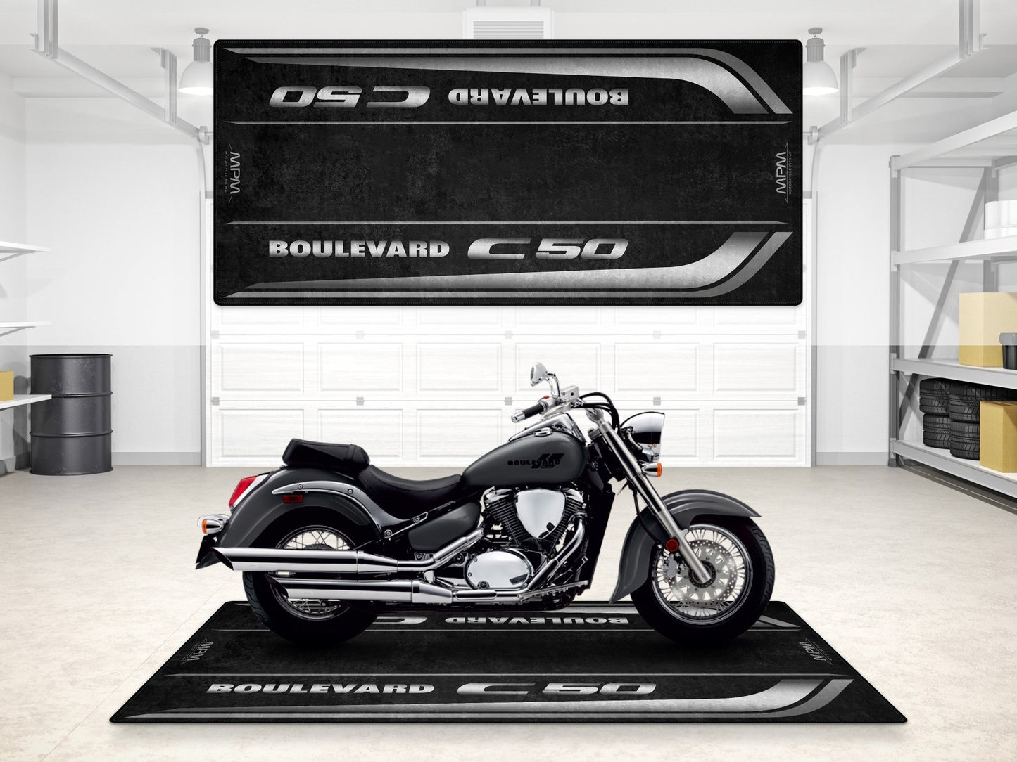 MPM Motorcycle Mat for Suzuki Boulevard C50 - MM7367