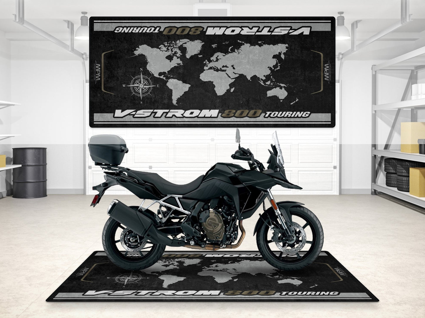 MPM Motorcycle Mat for Suzuki V-STROM 800 Touring - MM7374