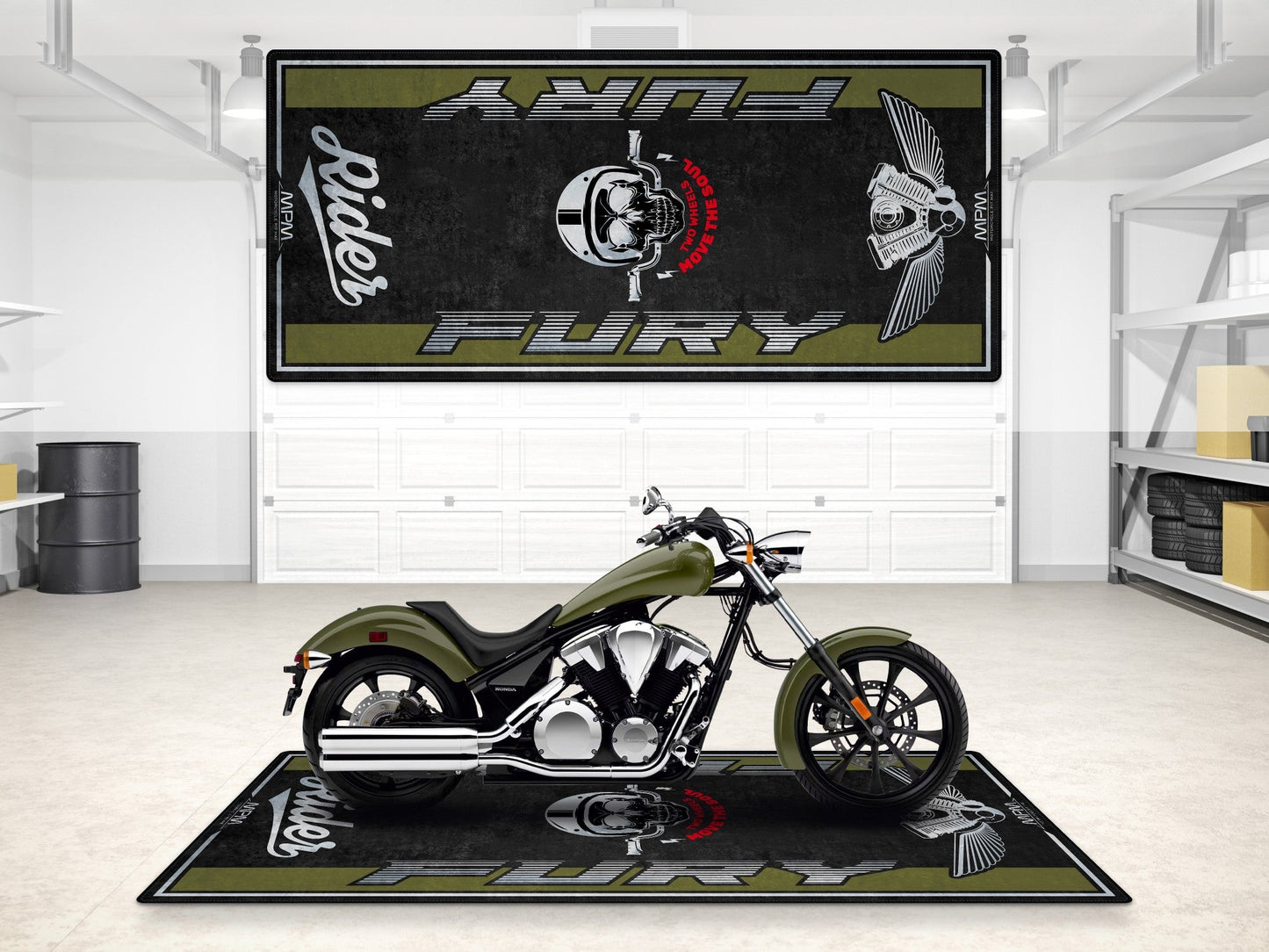 MPM Motorcycle Mat for Honda Fury - MM7435