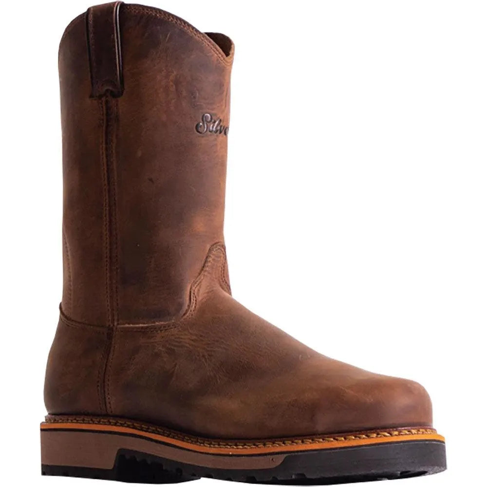 Silverado by Abilene 10" Joe - Vibram Sole Leather Cowboy Work Boots