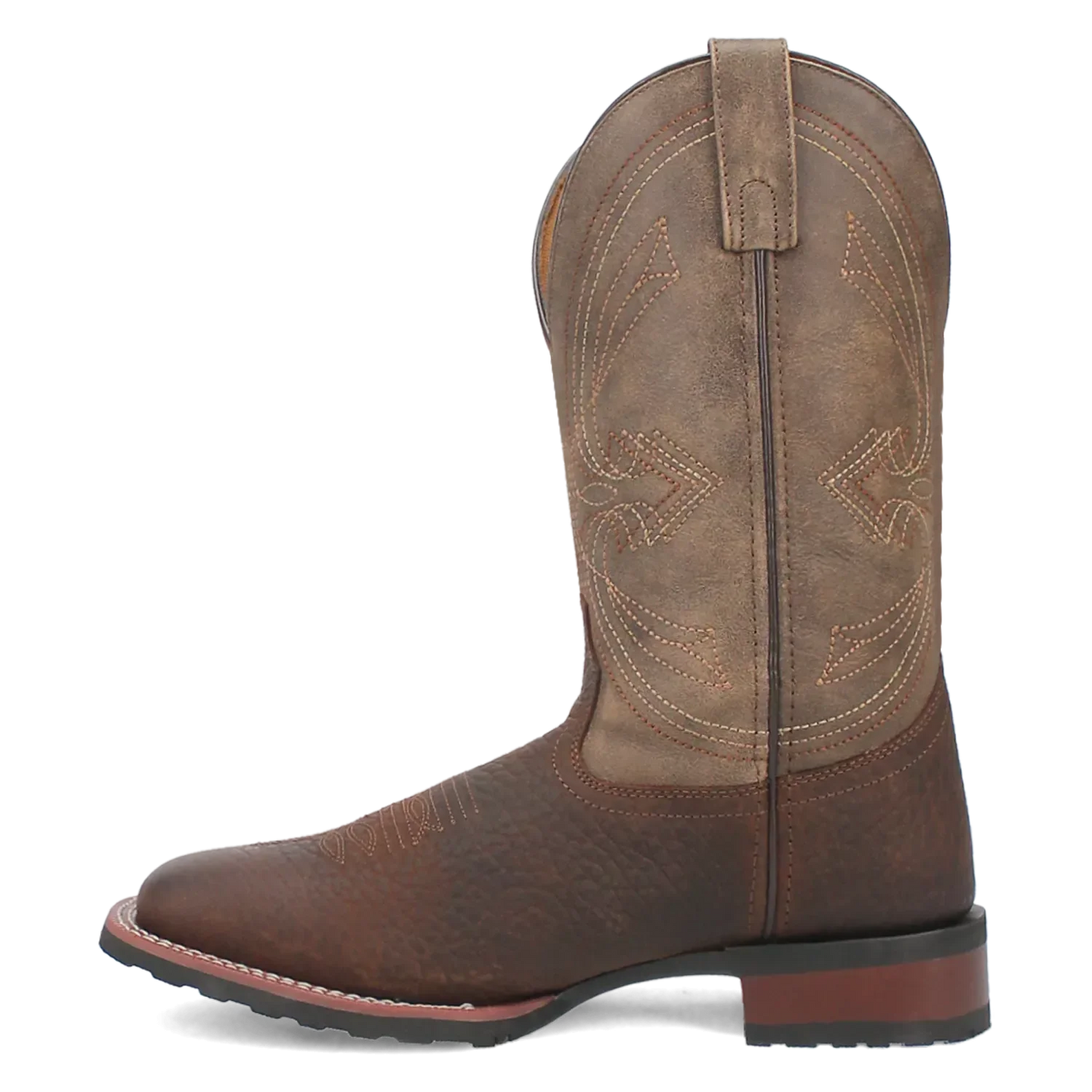 Laredo Elias (Chocolate/Tan) - Men's Leather Cowboy Boots