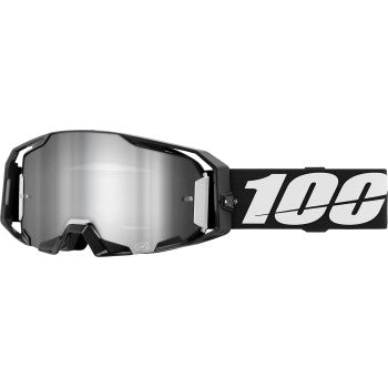 100% ARmatic Goggle - Black - Silver Flash Mirror Lens 50060-00001