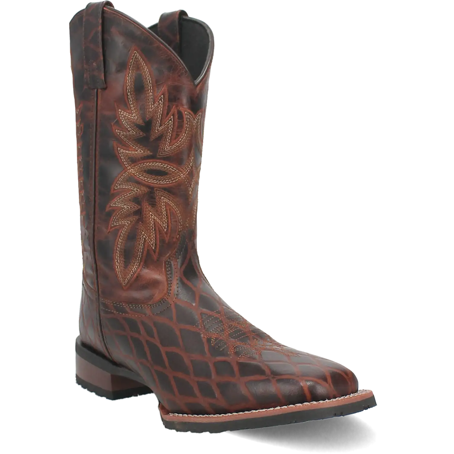 Laredo Grid - Men's Leather Cowboy Boots